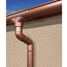 Gronda pvc color rame - supporto sagomato