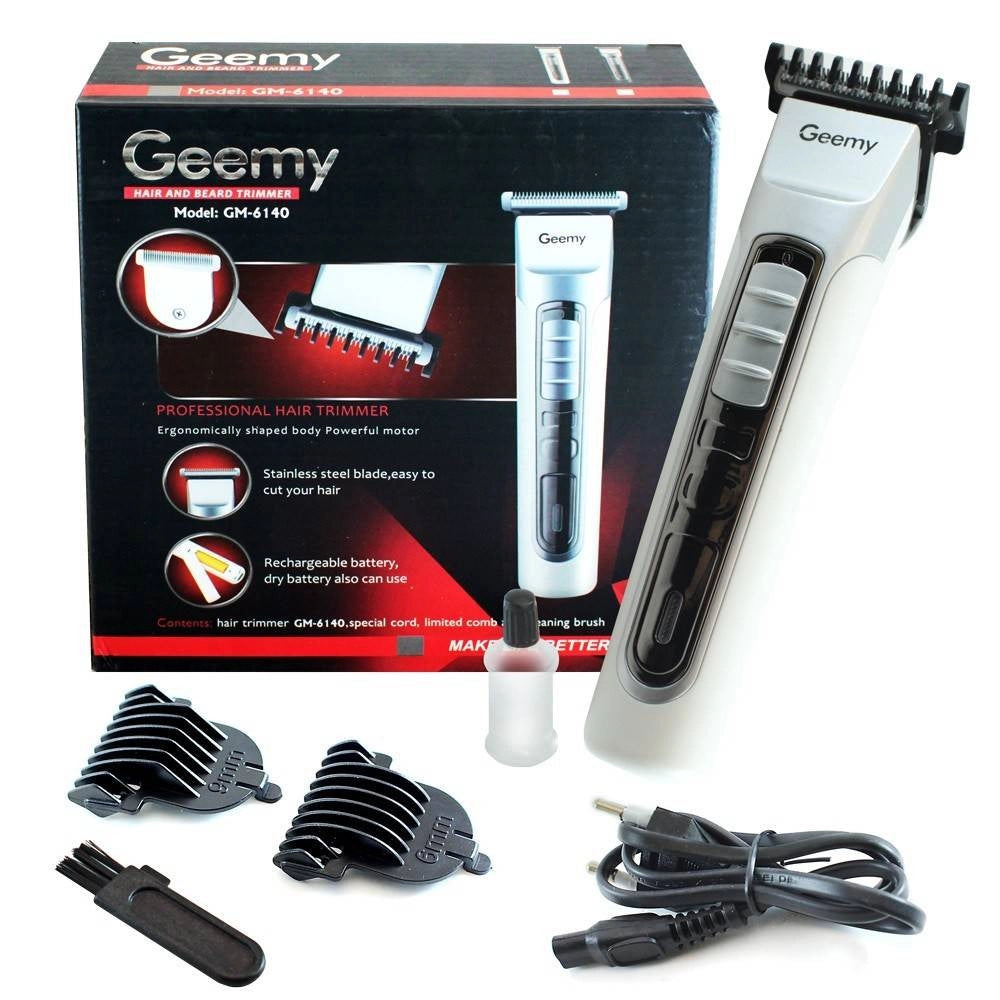 Trade Shop - Tagliacapelli Barba Trimmer Ricaricabile Elettrico Professionale Batteria Gm6140 -