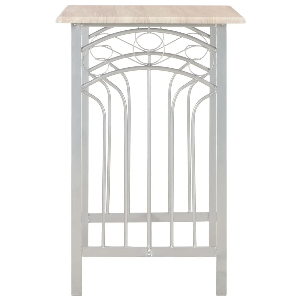 Set da Bar 3 pz in Legno e Acciaio cod mxl 8308