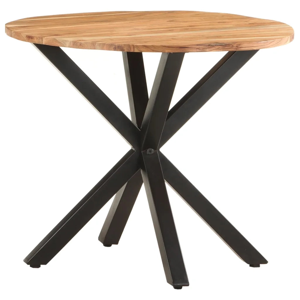 Tavolino di Servizio 68x68x56 cm in Legno Massello di Acacia cod mxl 8841