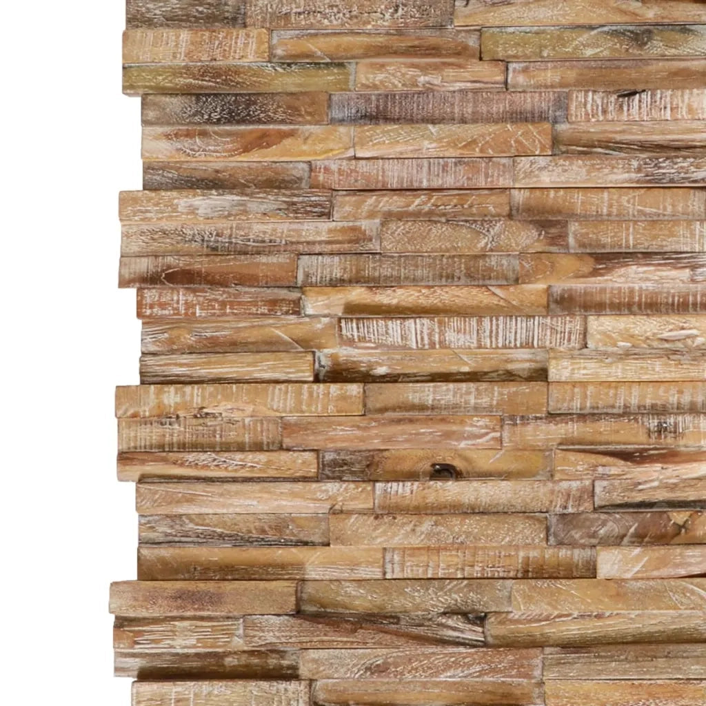 Pannelli per Pareti 10 pz 1,01 m² in Legno Massello di Teak 326177