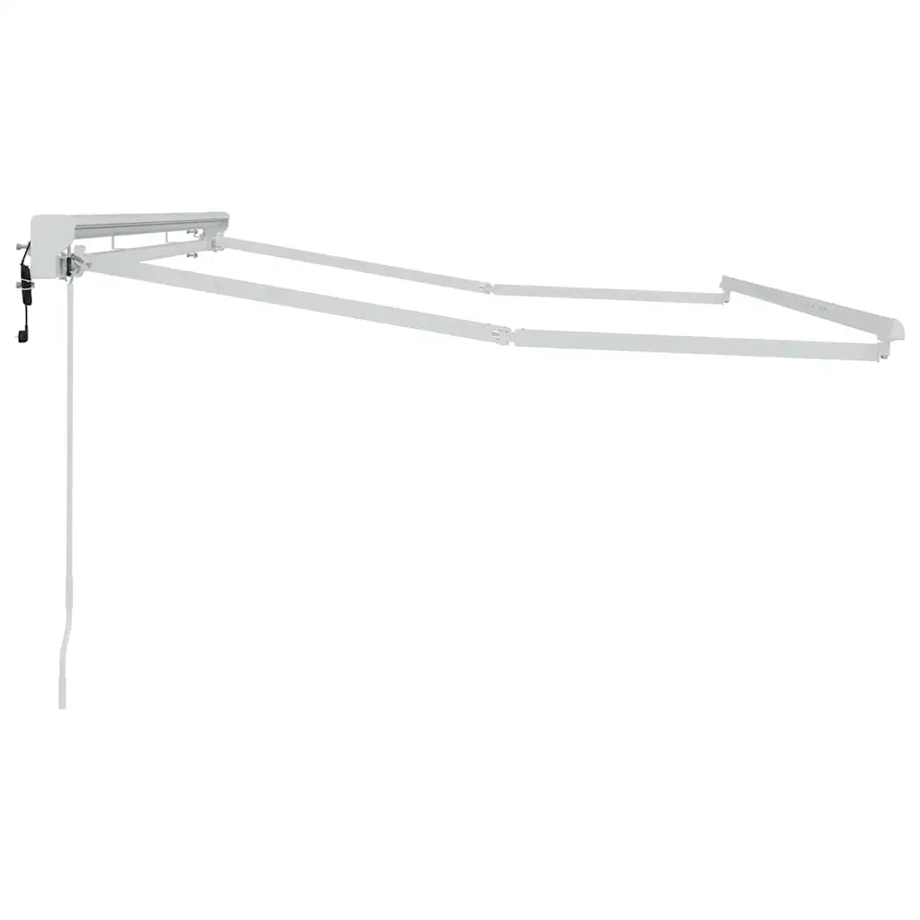 Struttura della tenda Regolabile-Telaio per tenda da sole Bianco 3,5 x 2 m Acciaio 481517