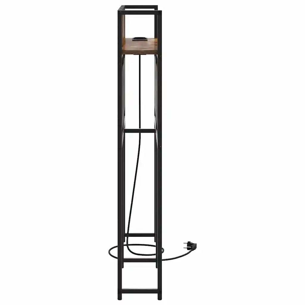 vidaXL Testata contenitore Rovere fumo 75 cm Legno multistrato
