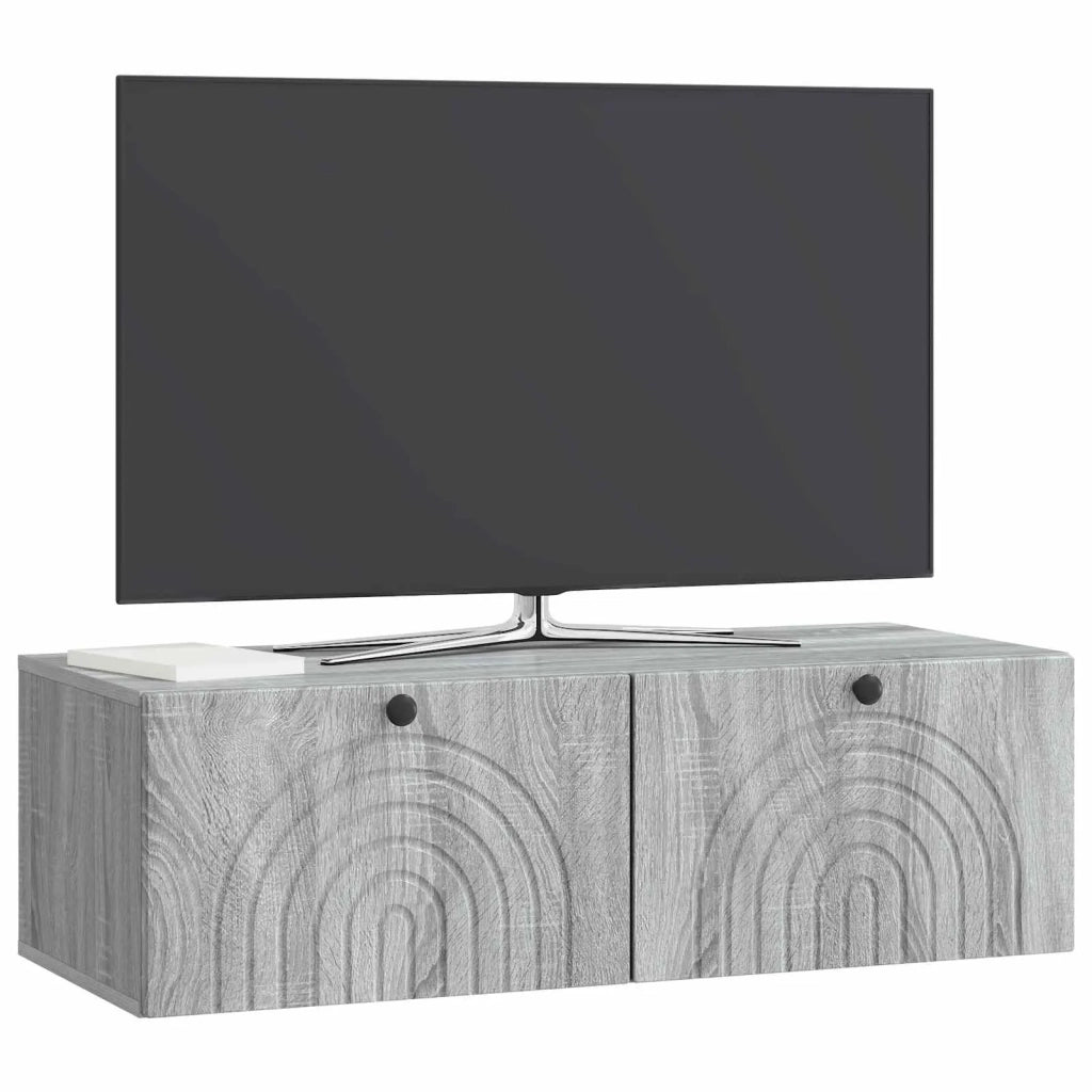Mobile Porta TV da Muro Grigio Sonoma 99 x 41 x 30 cm 898191