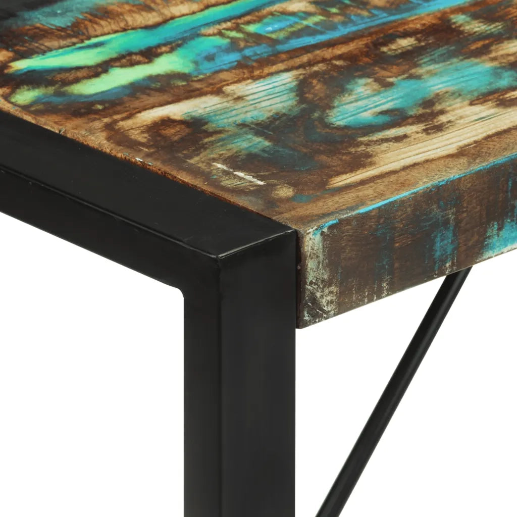 Tavolo da Pranzo 120x55x76 cm in Legno Massello di Recupero 351692