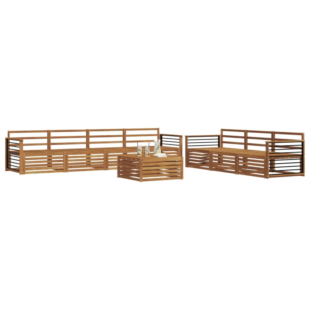 Set di divani da esterno 8 pcs Naturale