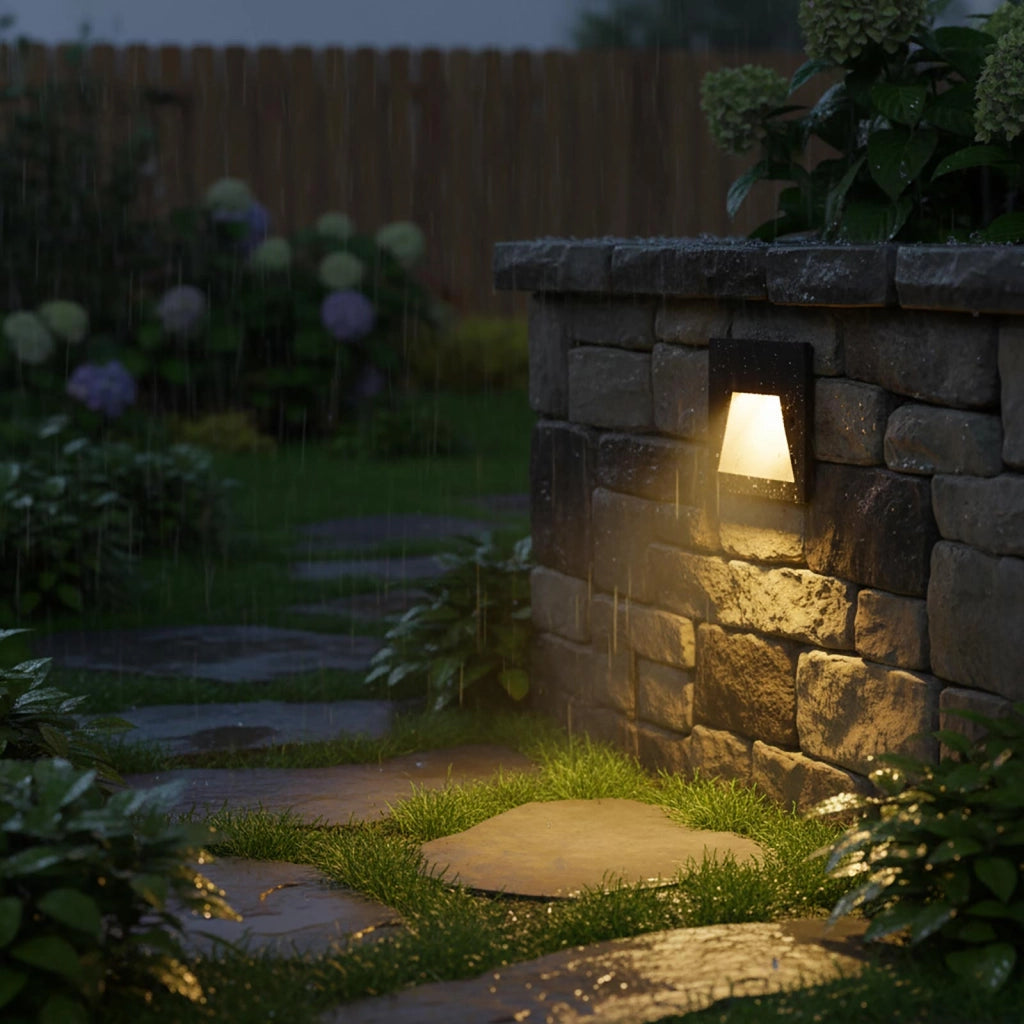 Faretto segnapassi IP65 LED 3W incasso scatola 503 scale giardino viale gradini 230V COLORE NERO LUCE LED CCT da 3000K a 6000K