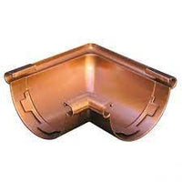 Gronda pvc color rame d.080 - an golare interno