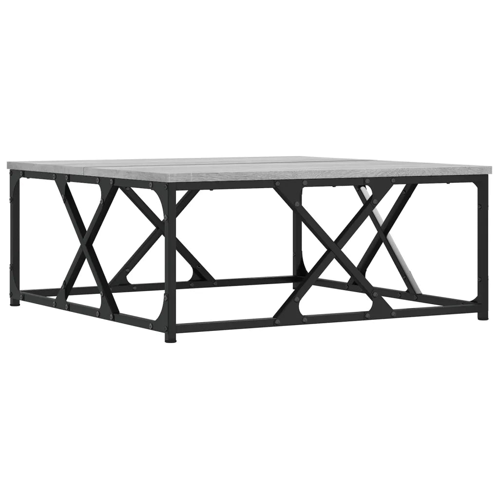 Tavolino da Salotto-Tavolino da soggiorno-Tavolo Grigio Sonoma 70x70x30 cm Legno Multistrato