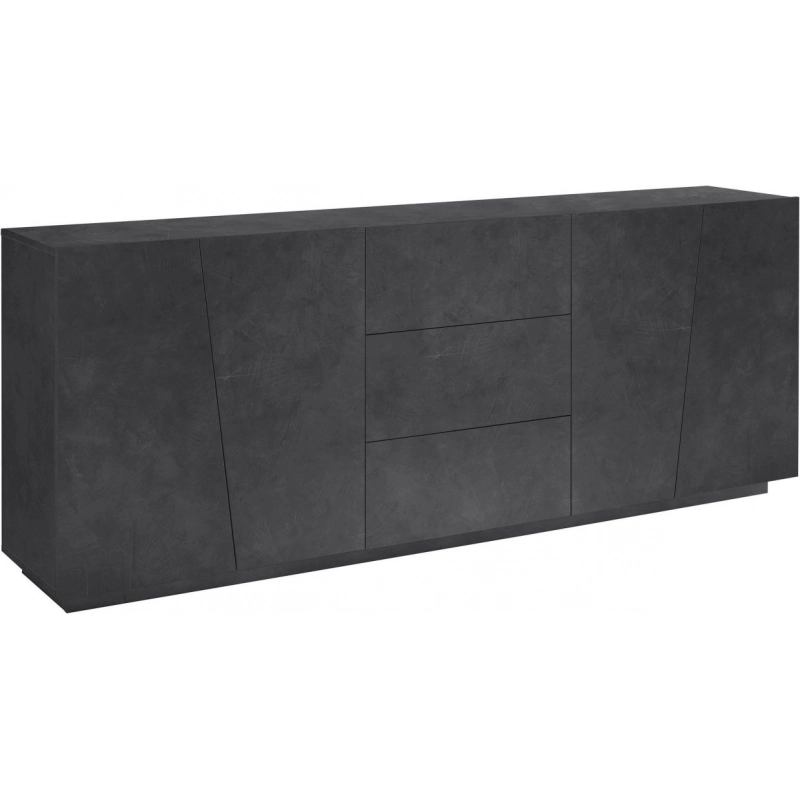 Credenza Vega 220 – 4 ante/3 cassetti – Ardesia