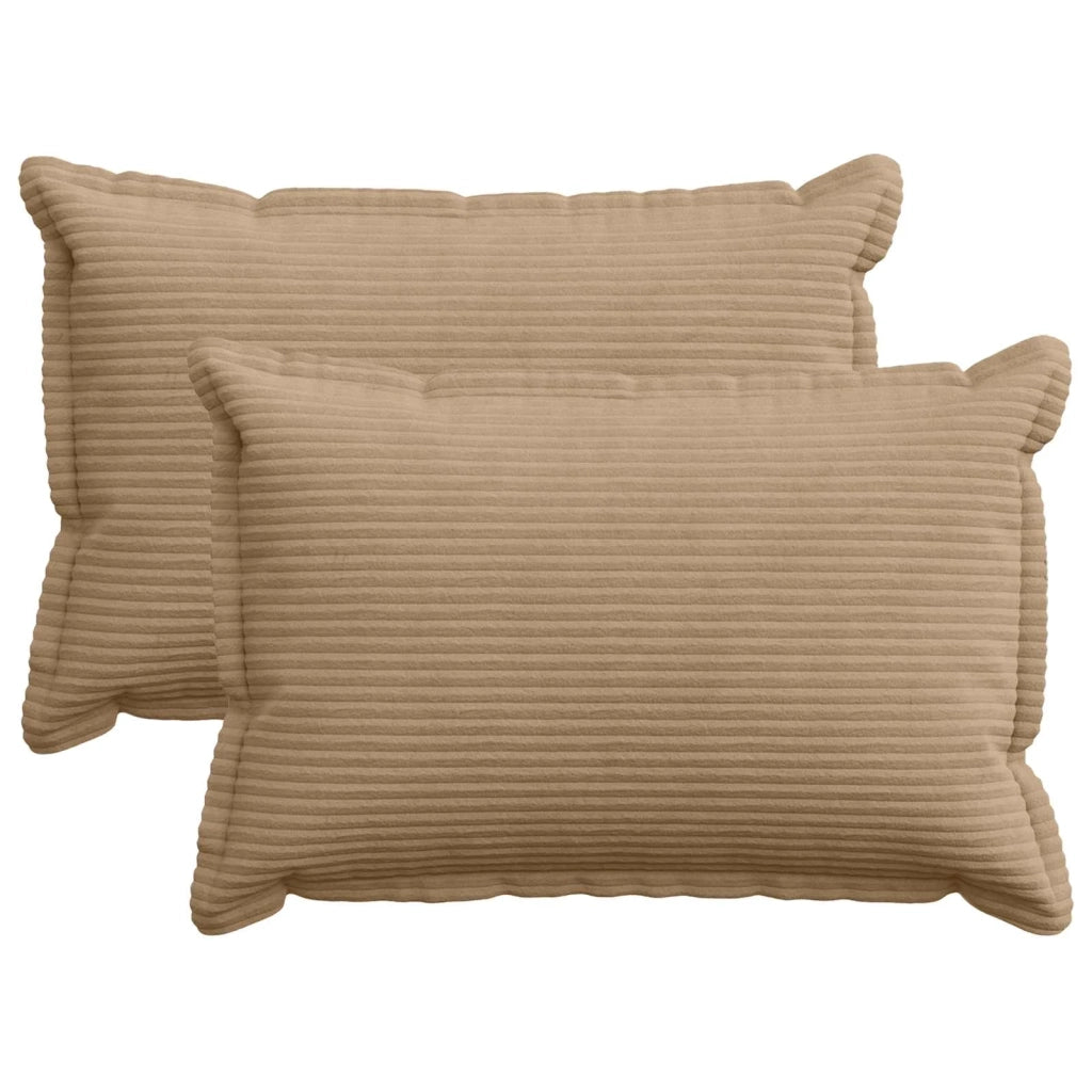 Federa 2 pz HOUTEN Marrone 50 x 75 cm corduroy 919821
