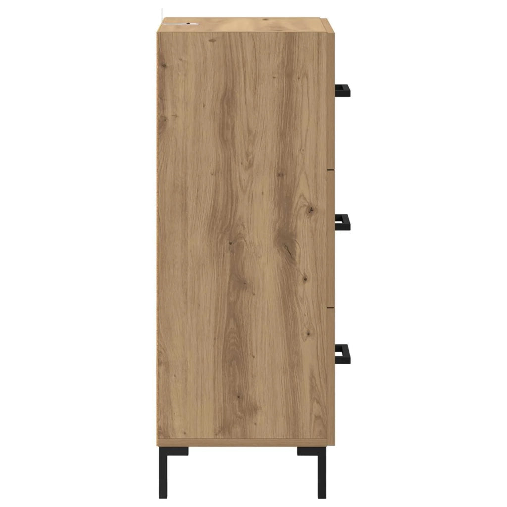 Credenza | Madia | Buffet da pranzo | Armadio da pranzo Rovere artigianale 34,5 x 34 x 90 cm Legno multistrato