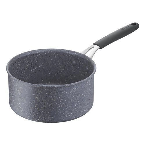 Lagostina 2100126558 Tempra Mineral Casseruola Fonda 20 cm Capacita' 3,2 L Adatta a Tutte le Fonti di Calore incluso Induzione con Manico in Silicone Antiscivolo colore Grigio