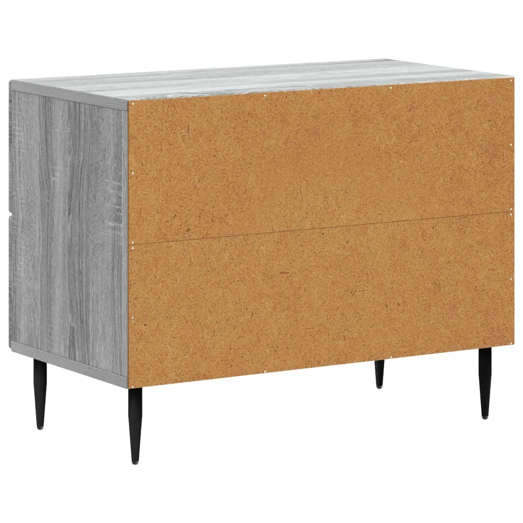 Armadio da Notte con cassetto Grigio Sonoma 62 x 34,5 x 47,5 cm 894781