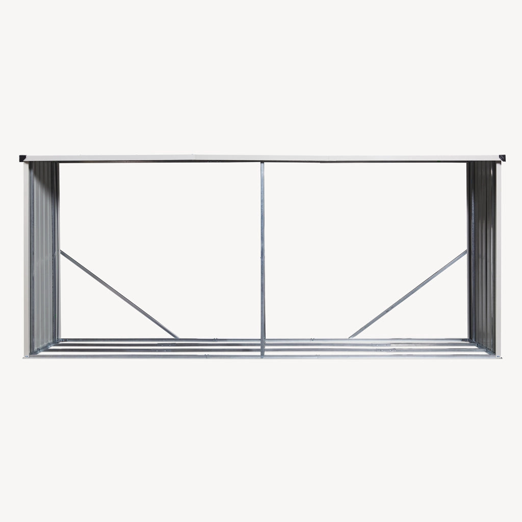 Portalegna Kalmar da Esterno con Tettuccio 352 x 80 x 152 cm Antracite casa.pro