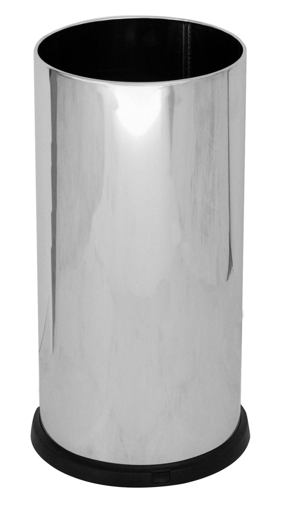 Portaombrelli in Acciaio Inox Ø24xh49 cm Con Vaschetta Raccogli Goccia Lucido