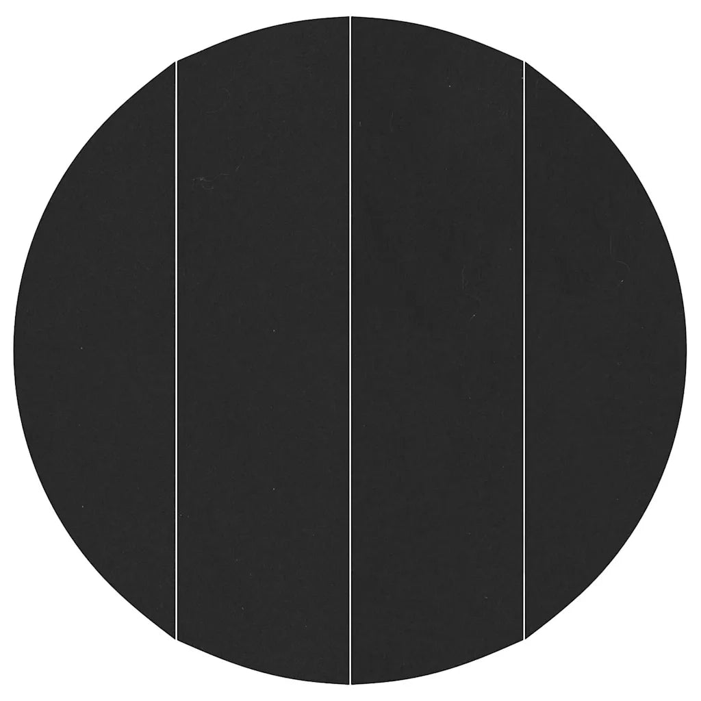 vidaXL Telo per Fondo Piscina Nero Ø 428 cm Geotessile in Poliestere