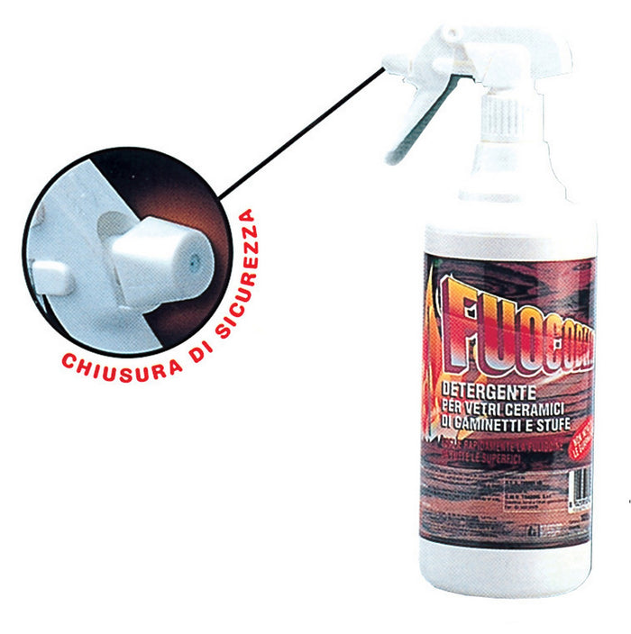 pulitore per vetri stufe e camini fuocobello 750ml cod:ferx.8587