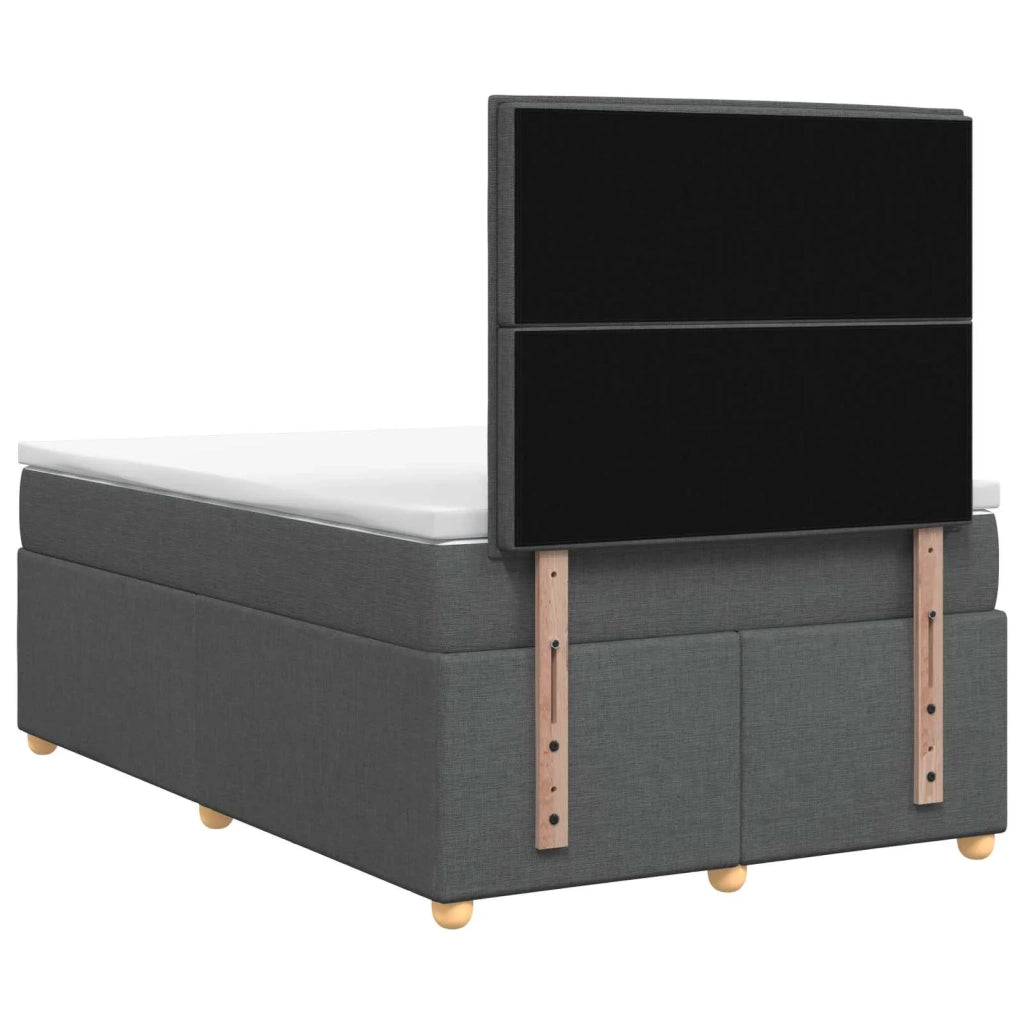 Letto box spring con materasso Grigio Scuro 120 x 200 cm 3453852