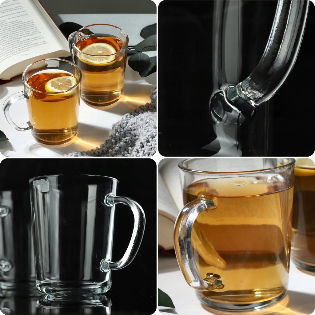 Set di 2 bicchieri da caffè/tè KADAX da 410 ml con manico.