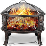 Cassa da fuoco per esterno - Hottub - Fornello da fuoco - Fornello da fuoco con schermo di fiamma