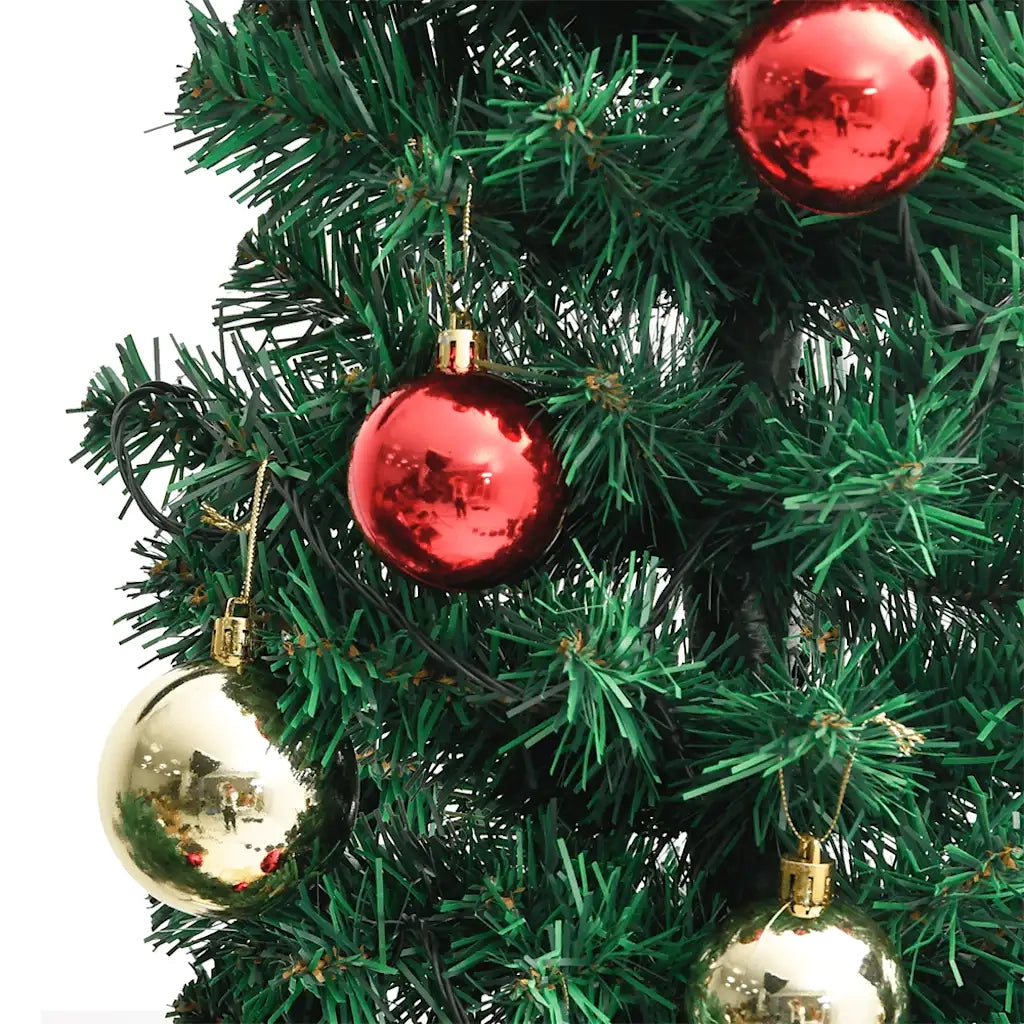 Cactus di Natale con Base e LED Verde 150 cm PVC 344655