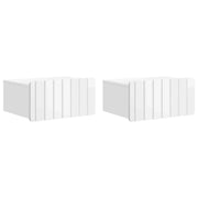 Mobiletto da notte a muro 2 pcs Bianco Lucido 49 x 34,5 x 24 cm 898284