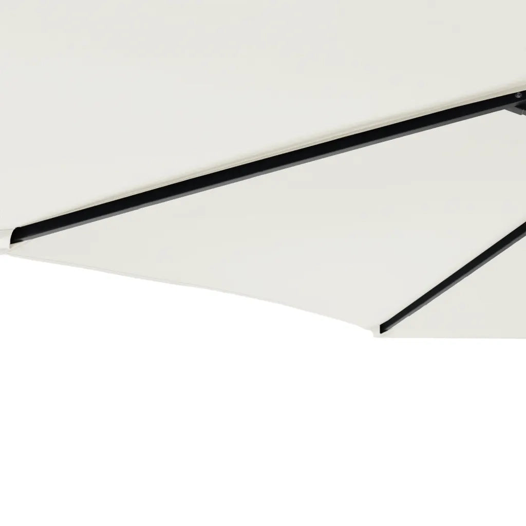 vidaXL Ombrellone Giardino con Palo in Acciaio Bianco 225x225x212 cm