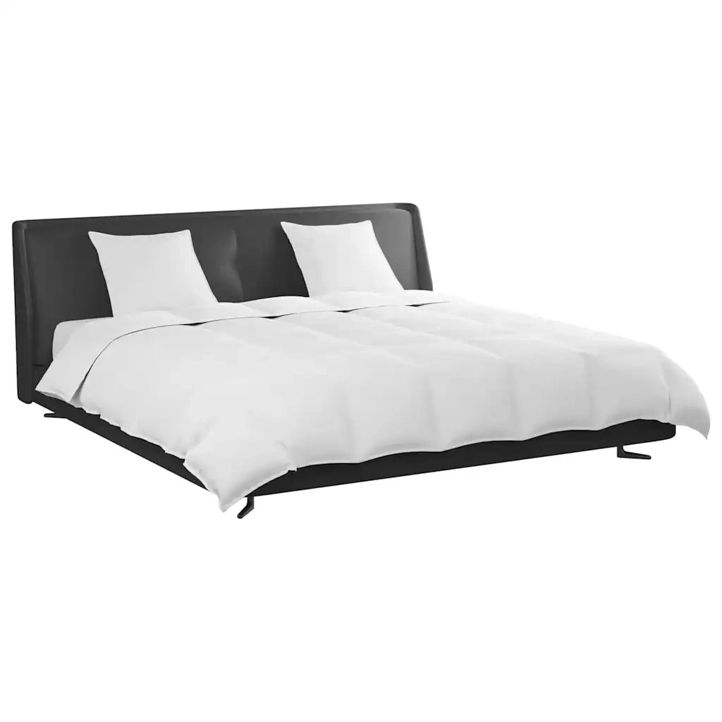 vidaXL Piumone con cuscino 3 pcs Bianco Piume