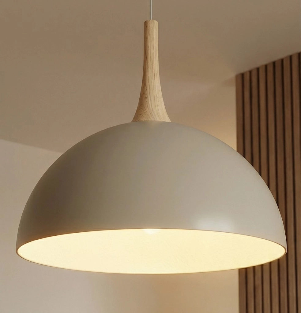 Lampada sospesa NAUTICA beige legno 1xGX53 Emibig