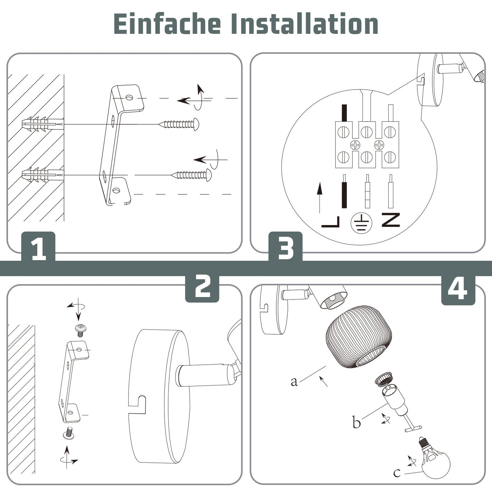ZMH Faretto da soffitto 1 fiamma vetro design vintage moderno E14 per camera letto