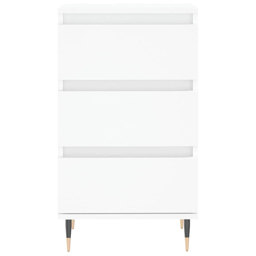 Buffet credenza cassettiera mobiletto mobile contenitore organizer per cucina soggiorno salotto 40 x 35 x 70 cm legno ingegnerizzato bianco 02_0030299