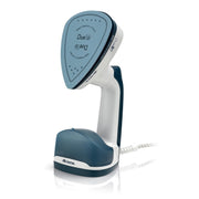 Stiratrice Verticale e Ferro da Stiro - Piastra in Ceramica, 1000W - Bianco e Blu