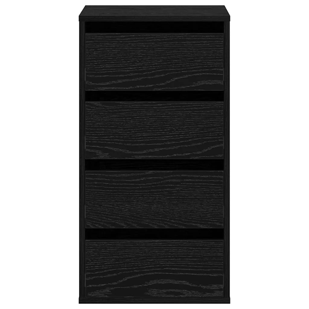 Mobile con Cassetti Nero 40 x 41 x 76 cm Legno multistrato CFW7167613