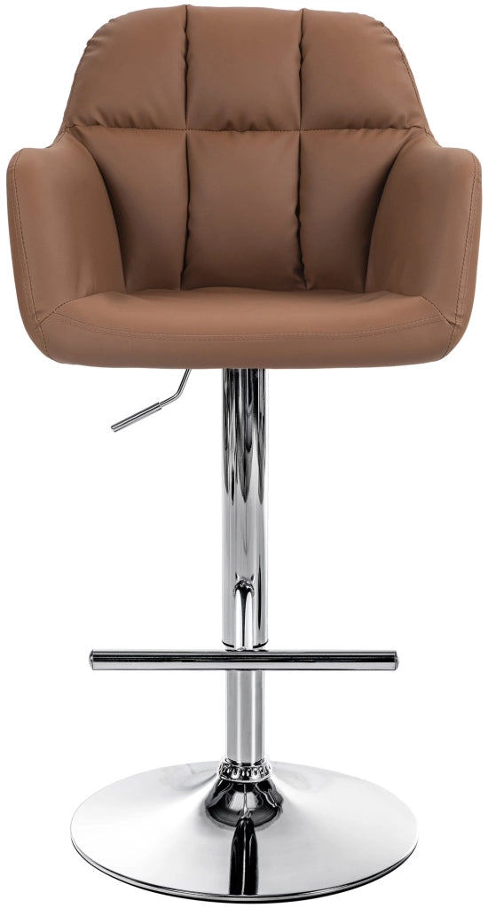 Barhocker Natoma Kunstleder chrom