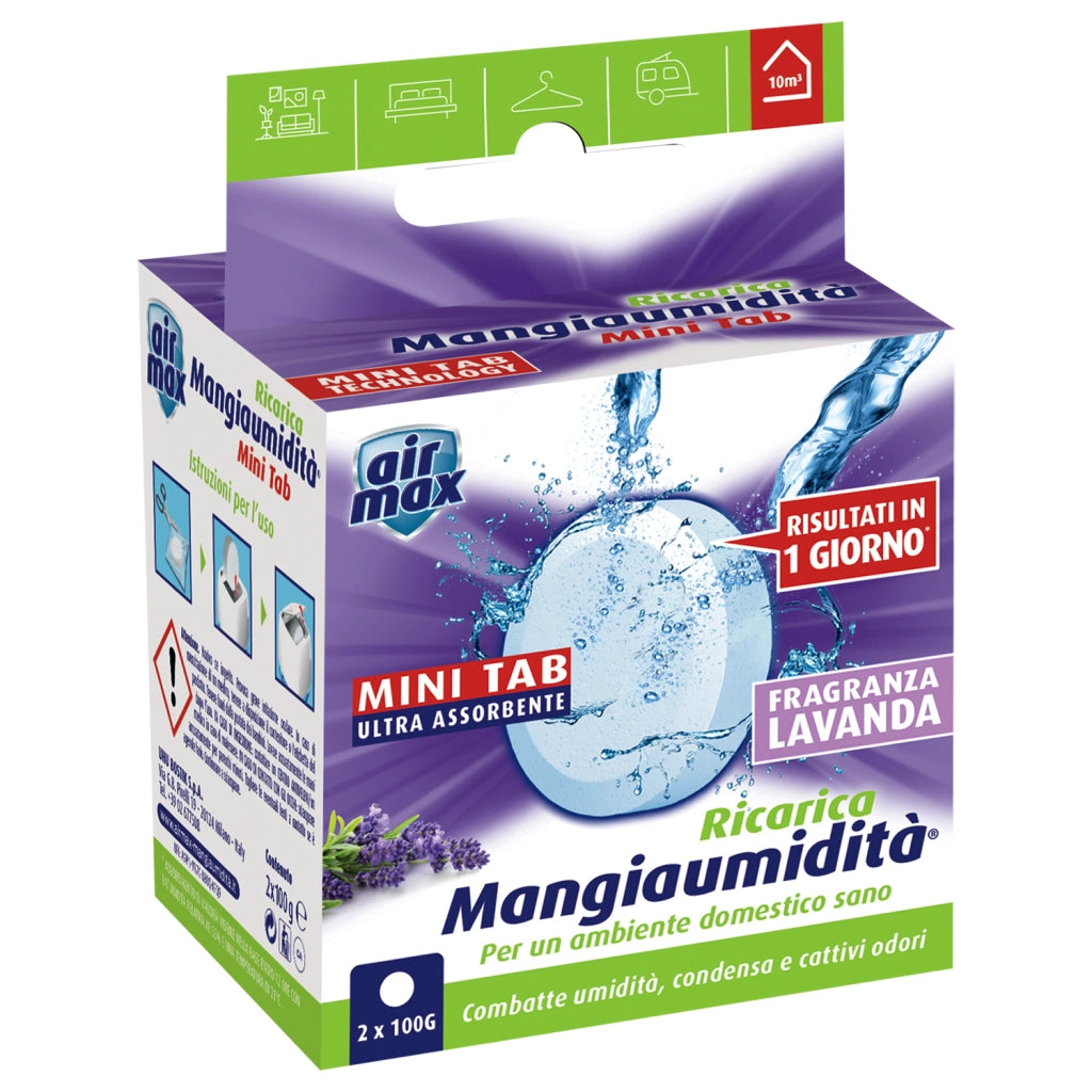 AIRMAX ASSORBIUMIDITA RICARICA MINITAB LAVANDA- 6,0 pz