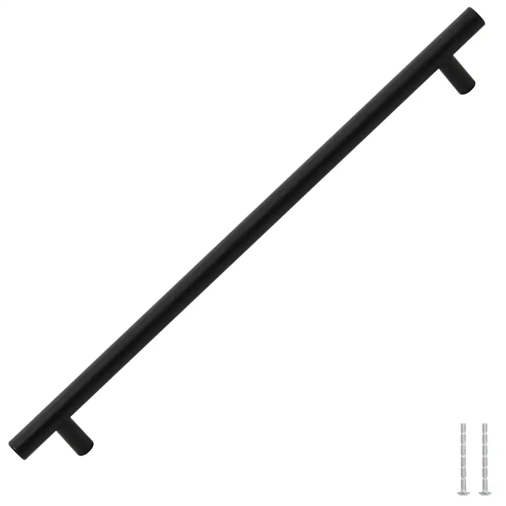 Maniglie per Mobili 5pz Nere 320mm in Acciaio Inox 155370