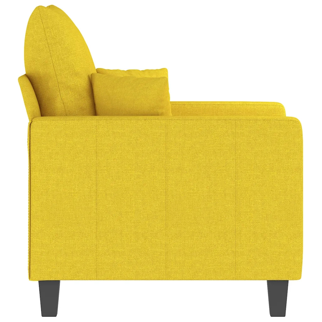 Poltrona-Divano Sedia Giallo Chiaro 60 cm in Tessuto 700350