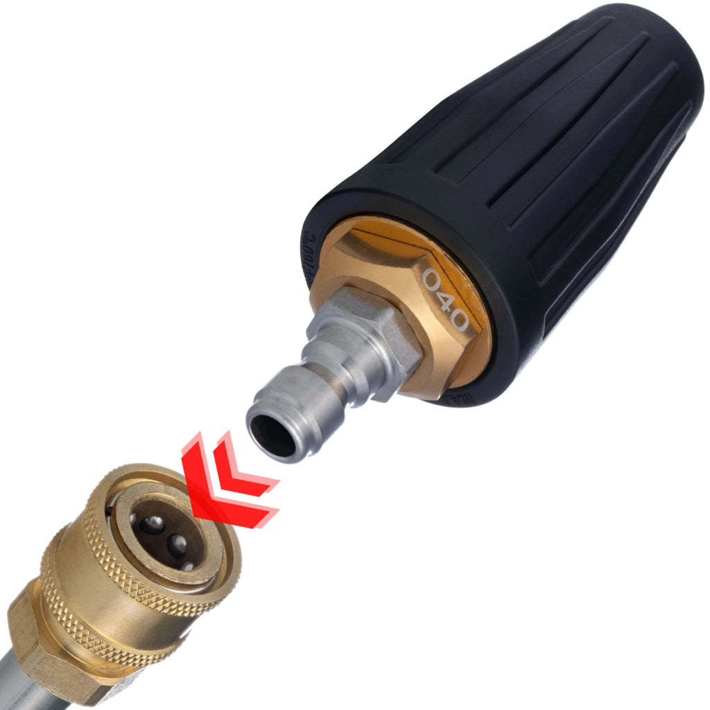 Ugello Rotante per Idropulitrice – Filettatura 1/4" | Max 150 Bar, 8 l/min, 60°C