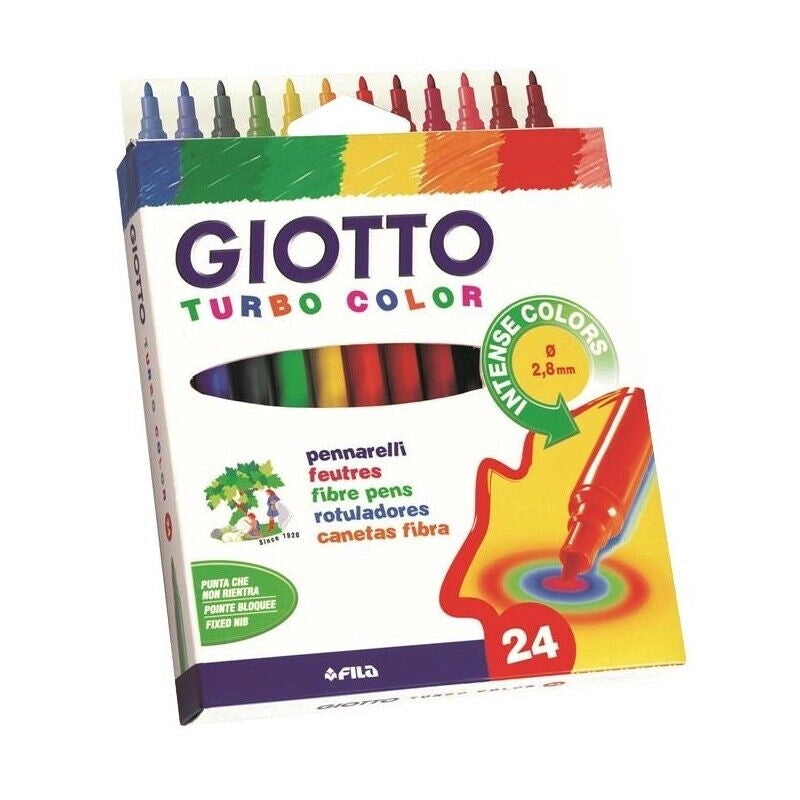 GIOTTO TURBOCOLOR PENNARELLI PUNTA FINE 24 COLORI