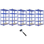 Scaffali da Garage Q-Rax ad Incastro Scaffalature da Officina Magazzino - Blu