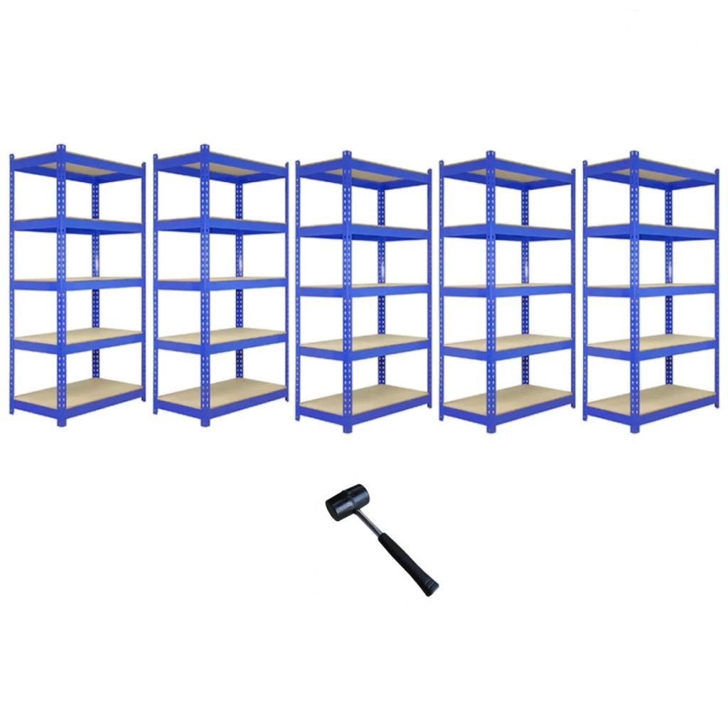 Scaffali da Garage Q-Rax ad Incastro Scaffalature da Officina Magazzino - Blu