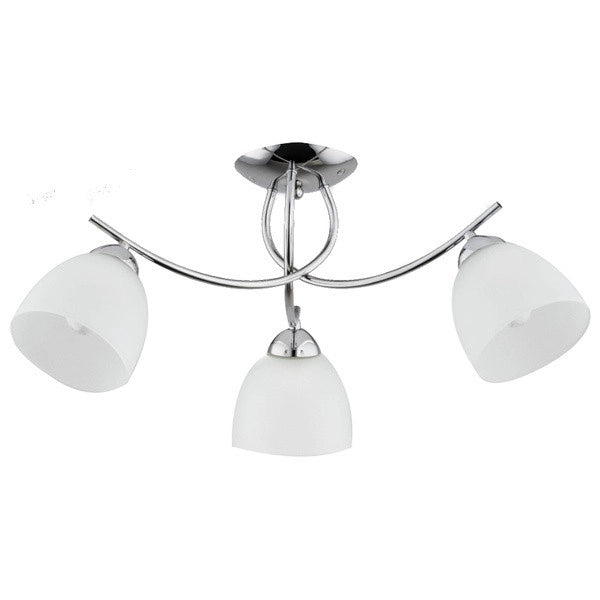 Plafoniera moderna cromata MARISA tripla 3 luci E27