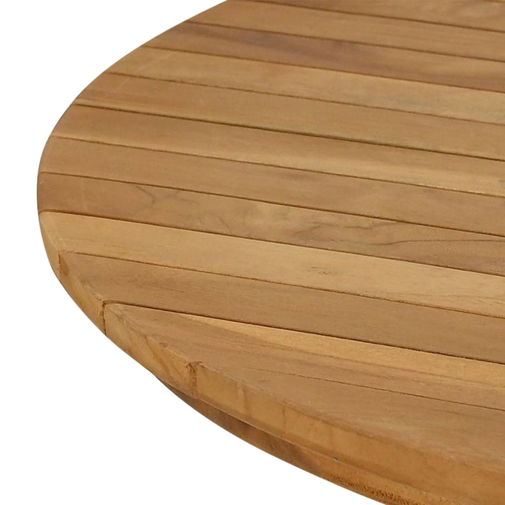 Piano del tavolo Ø 80 x 3,5 Rotondo Legno di teak solido 42033153