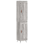 Buffet credenza cassettiera armadio mobile contenitore organizer cucina soggiorno salotto rovere Sonoma alto 34,5 x 34 x 180 cm legno ingegnerizzato grigio 02_0035321