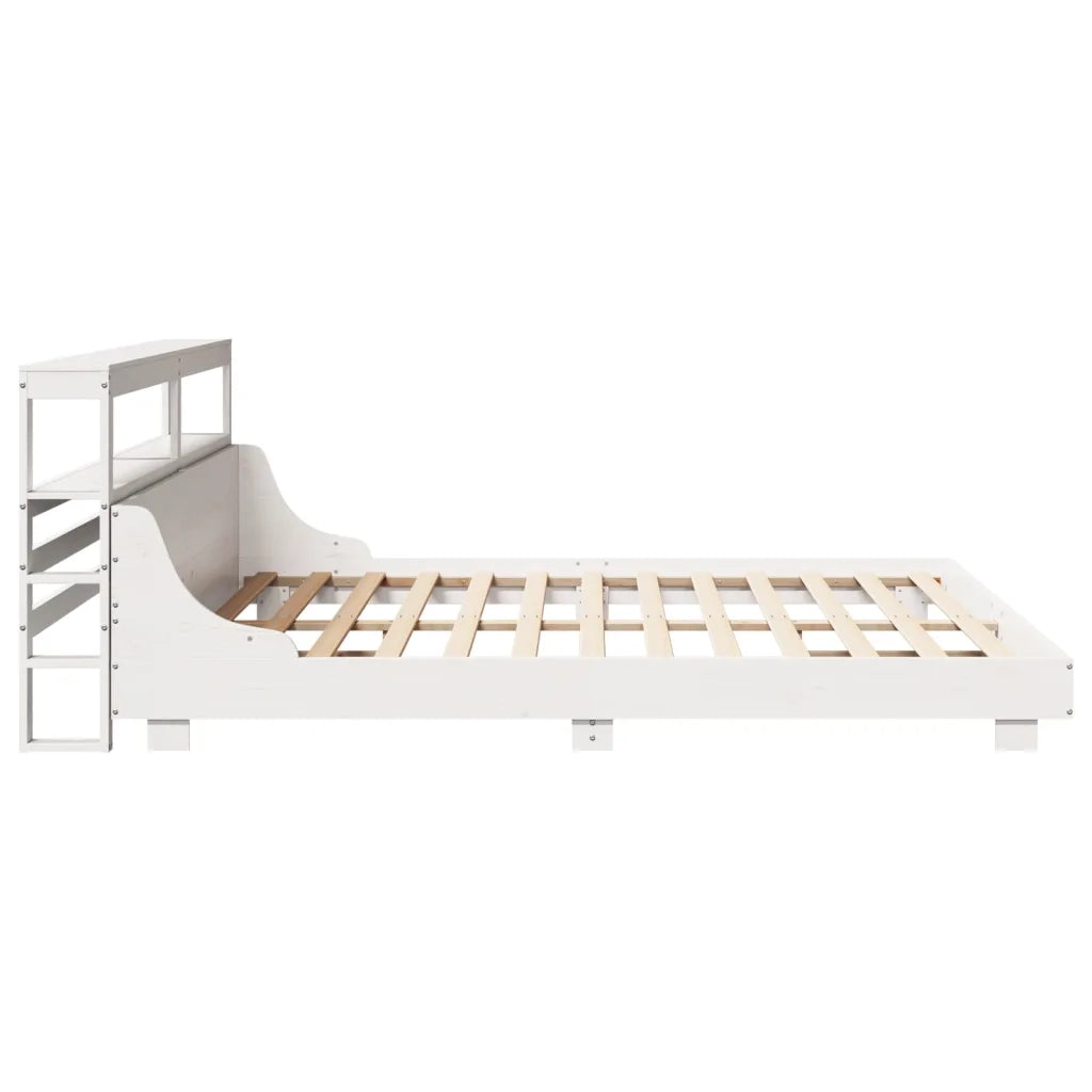 Letto senza Materasso Bianco 180x200 cm Legno Massello di Pino 3306412