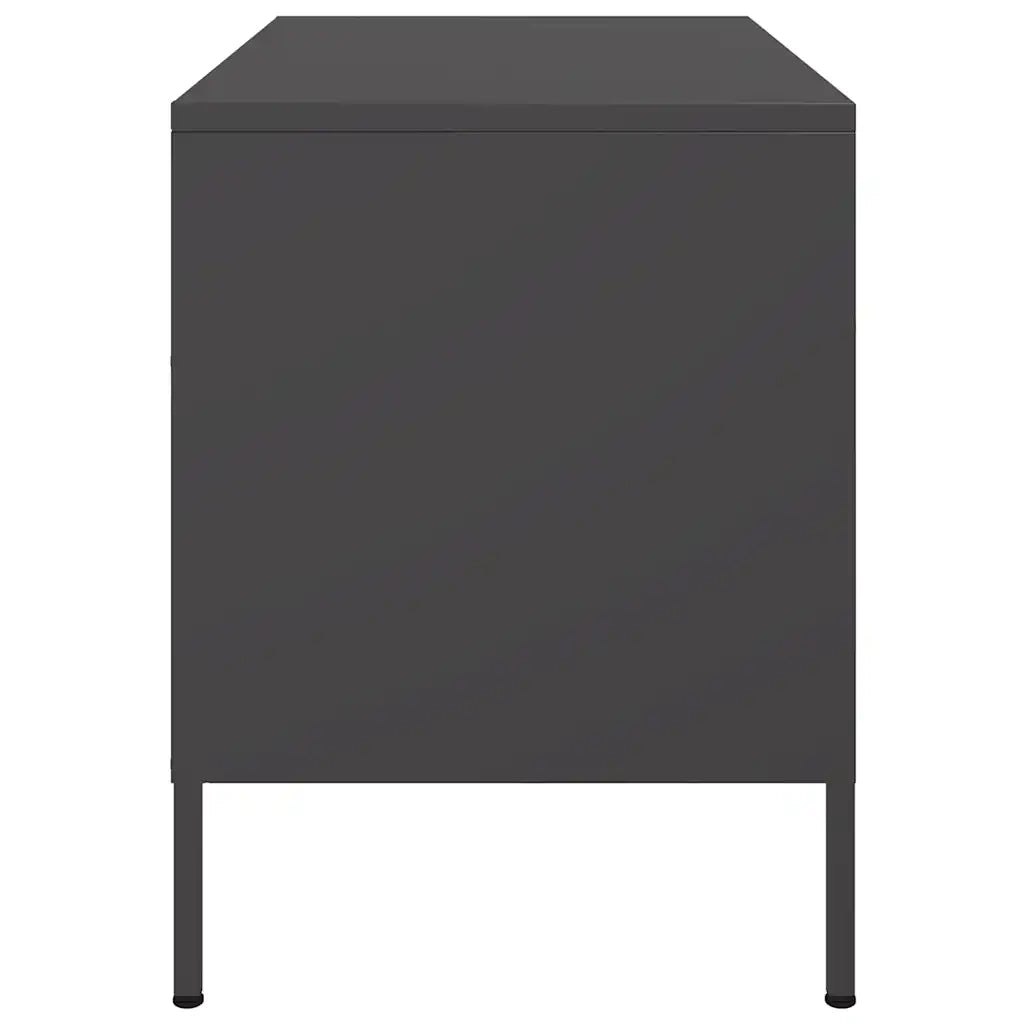 vidaXL Mobile TV Nero 68x39x50,5 cm in Acciaio