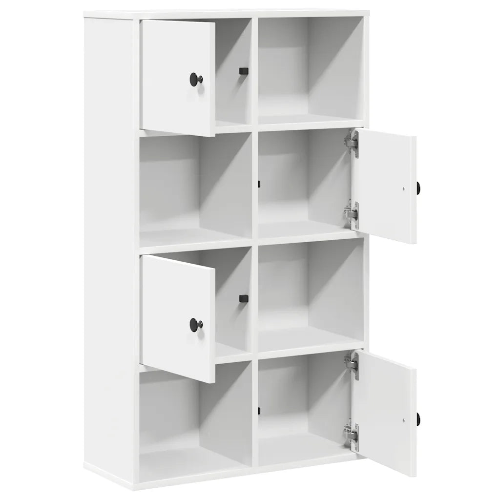 vidaXL Libreria Bianca 60x24x101,5 cm in Legno Multistrato