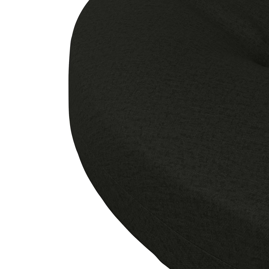 Cuscini per Sedia in 4 Pezzi 4 pz 100% Poliestere Nero 945317