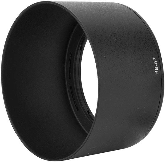 Parasole per lenti HB-57 - Adatto per AF-S 55-300mm F4.5-5.6G ED VR - Blocca luce eccessiva - Protegge la lente - Materiale resistente - Parasole per lenti